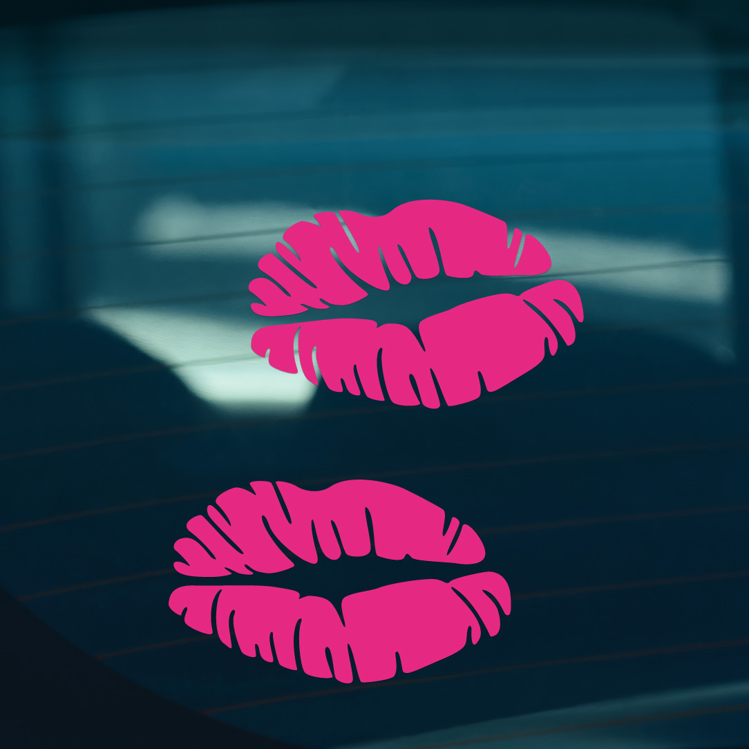 2X Lips Stickers - Image 2