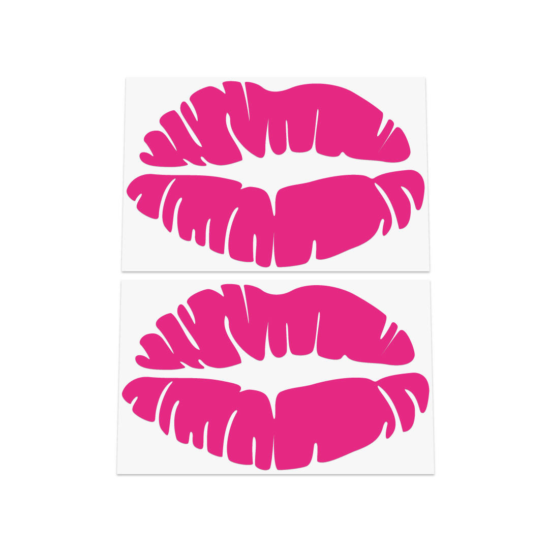 2X Lips Stickers