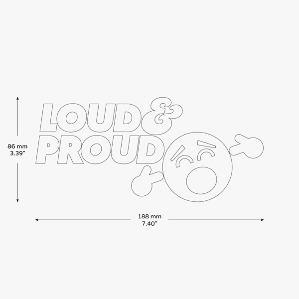 Loud & Proud S3 Sticker - Image 3