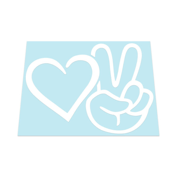 Love Peace Hand Sticker