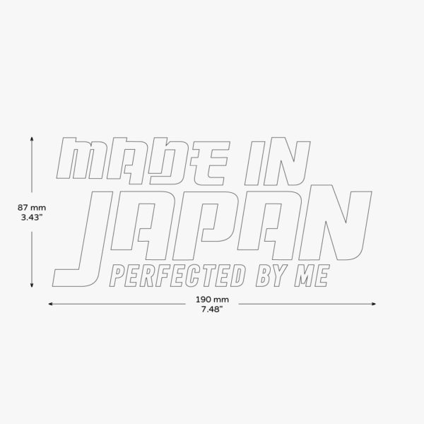 Made In Japan Perfected By Me Sticker - Image 3