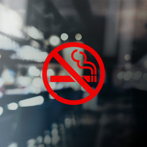 Single Colour No Smoking Sticker - Image 2
