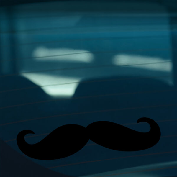 2X Moustache Stickers - Image 2