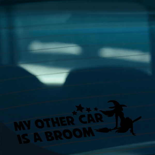 My Other Car Is A Broom Sticker - Image 2
