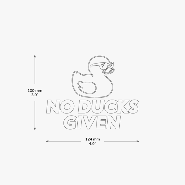 No ducks given Sticker - Image 3