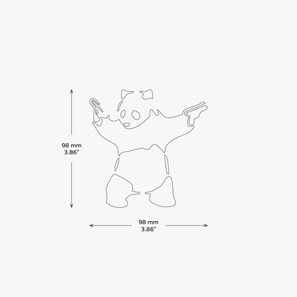 Bad Panda With Guns Sticker - Image 3