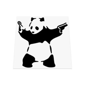 Bad Panda With Guns Sticker