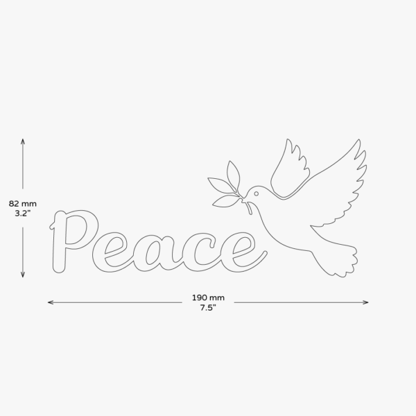 Peace Dove Sticker - Image 3