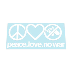Peace Love No War Sticker