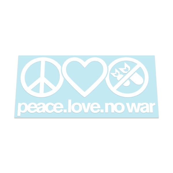 Peace Love No War Sticker