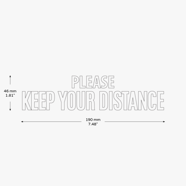 Please Keep Your Distance Sticker - Image 3