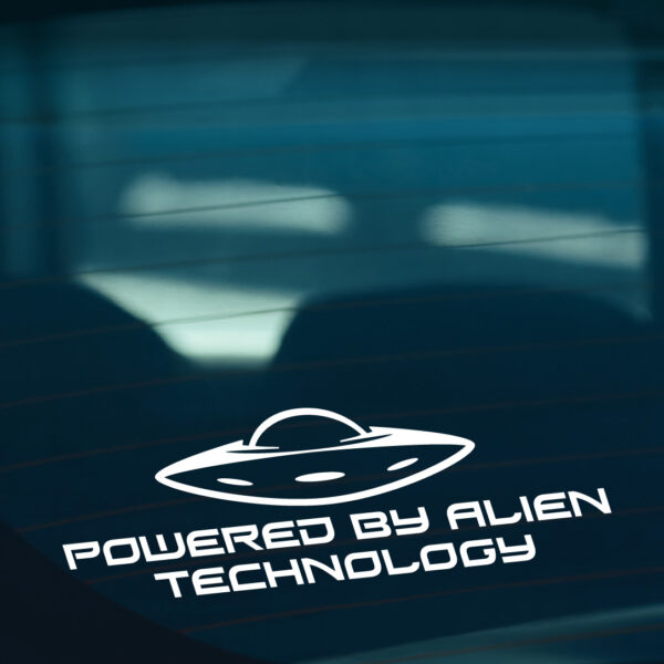 Powered by Alien Technology Sticker - Image 2