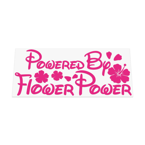 Powered By Flower Power Sticker