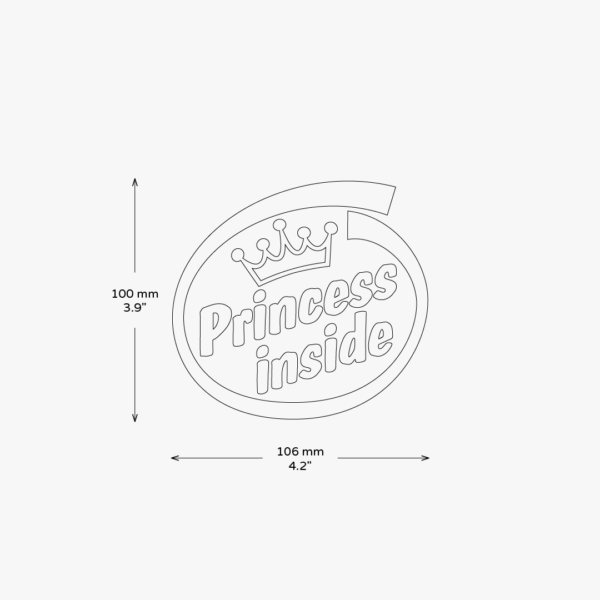 Princess Inside Sticker - Image 3