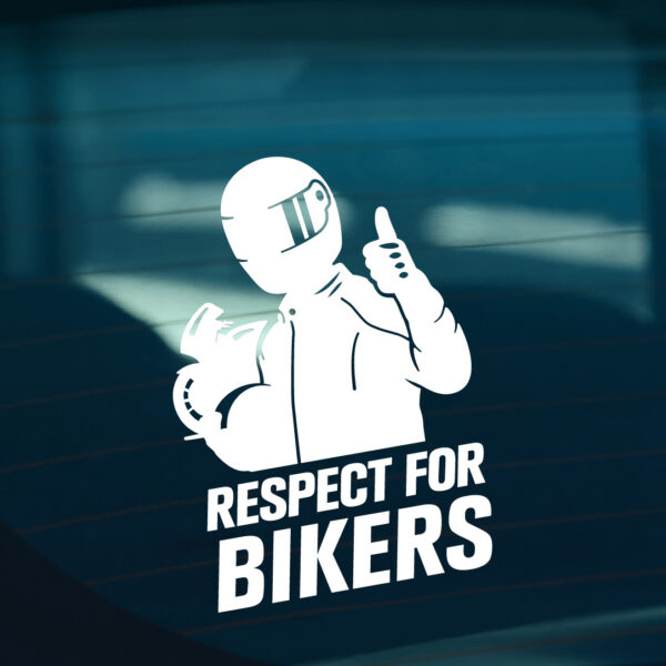 Respect for bikers Sticker - Image 2