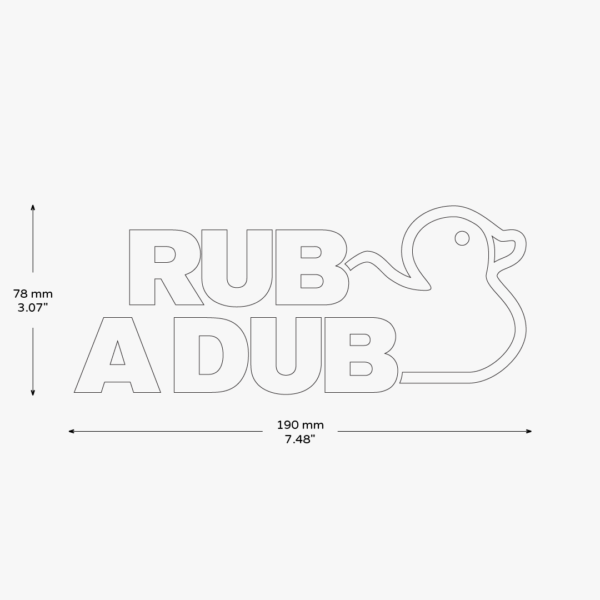 Rub A Dub Duck Sticker - Image 3