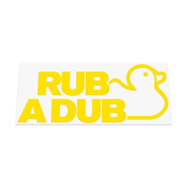 Rub A Dub Duck Sticker