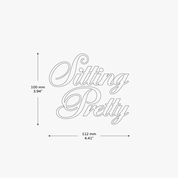 Sitting Pretty Sticker - Image 3