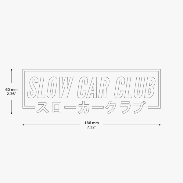 Slow Car Club S2 Sticker - Image 3