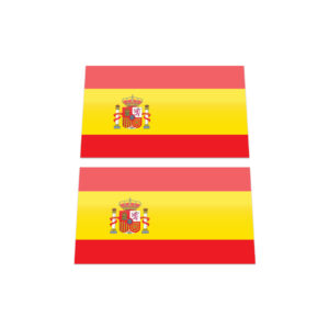2x SPANISH FLAG Stickers