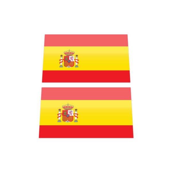 2x SPANISH FLAG Stickers