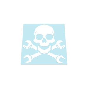 Cross Spanners Skull Sticker