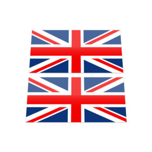 2x UK BRITISH UNION JACK FLAG Stickers