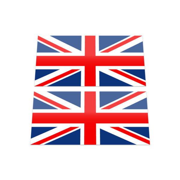 2x UK BRITISH UNION JACK FLAG Stickers