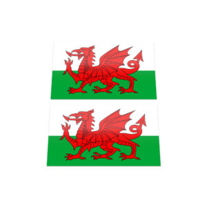 2x WALES CYMRU FLAG Stickers
