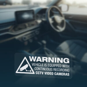 3x WARNING RECORDING CCTV ON BOARD Stickers
