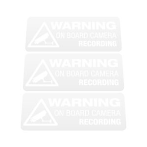 3x WARNING ON BOARD CAMERA RECORDING Stickers